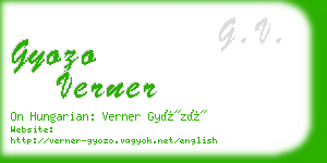 gyozo verner business card